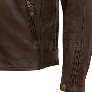 แจ็กเก็ตมอเตอร์ไซค์หนังวัวคอตั้งเสื้อหนังสำหรับแข่งรถมอเตอร์ไซด์เย็บติดเสื้อแจ็กเก็ตมอเตอร์ไซด์ฤดูหนาว - Product Image 5