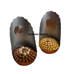 Cuenco de metal martillado para chocolate Cuenco dulce hecho a mano con acabado plateado con moneda árabe Cuenco de chocolate de lujo de Venta caliente - Product Image 6