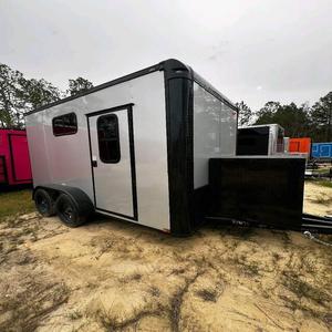 OEM 4M de longitud móvil campamento remolque camión carro café Snack calle quiosco con color verde para la venta Europa - Product Image 5