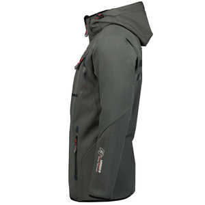 Nueva llegada chaqueta de viaje de poliéster transpirable para hombres, ropa de trabajo y exteriores Softshell personalizada, bolsillos interiores de malla ventilados - Product Image 3