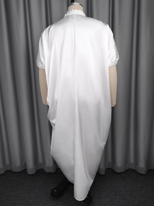 ADR051149 <span class=keywords><strong>Eleganti</strong></span> <span class=keywords><strong>Abiti</strong></span> Lunghi Africani con Maniche a Pipistrello <span class=keywords><strong>Oversize</strong></span> Bianchi Bubu per Vendita all'Ingrosso - Product Image 6