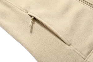 Chaqueta Sherpa de microfibra de poliéster 100 para hombre, abrigo acogedor para recreación al aire libre, tela de camuflaje suave, chaquetas de lana Polar a prueba de viento - Product Image 2