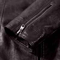 Veste en cuir de haute qualité sur mesure de nouvelle conception Mode Homme Noir Solide Vestes en cuir synthétique