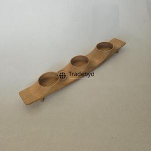 Candelabro de Madera Hecho a Mano de Primera Calidad Artístico, Decoración de Mesa Única para el Hogar y Cafeterías Tradebyd - Product Image 1