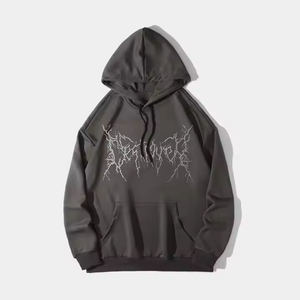 Custom Logo Unisex 100% Cotton Streetwear Heavyweight Windproof Winter Hoodies <b>Fleece</b> French Terry Regular Fit <b>Work</b> 400GSM - Product Image 2