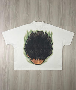 Haute Qualité Personnalisé En Gros 100% Coton Personnaliser Impression T-shirt Lourd Street Wear Unisexe Goutte Épaule Hommes Chemises - Product Image 4