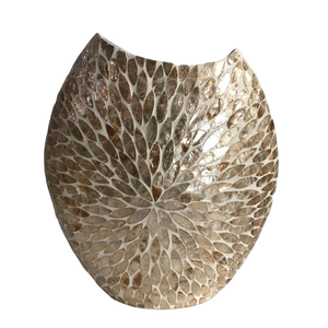 Mother of Pearl Floral Inlaid <b>Vase</b> MOP Decorative <b>Vase</b> for Display High Quality and Luxury <b>Vase</b> for Home Decor - Product Image 1