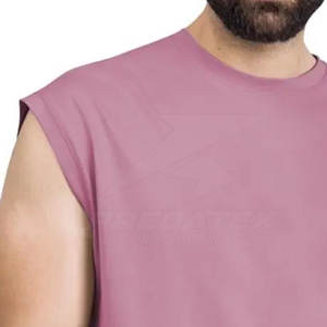 เสื้อแขนกุดผู้ชายแบบกำหนดเองได้เสื้อผ้าแฟชั่นลำลองผ้าถัก100% คอตตอนแห้งเร็ว200กรัมสวมใส่ง่าย - Product Image 5