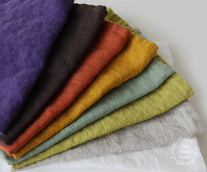 100% servilletas de tela de lino en óxido, servilletas de fiesta de boda de Navidad suavizadas hechas a mano para cocina servilletas de lino suave - Product Image 1