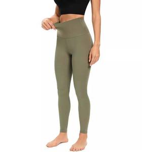 Transpirable sublimación e impreso gimnasio Fitness mujer Legging personalizado Spandex Nylon secado rápido cintura alta Color sólido mujer Legging - Product Image 6