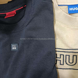 เสื้อสเวตเชิ้ตผู้ชายคุณภาพพรีเมียม ผ้าฝ้าย 100% แบบเรียบง่าย สไตล์ลำลอง ปักลาย  คอวี  ซิปครึ่งตัว สำหรับฤดูหนาว ขายส่ง เสื้อผ้าสต็อกล็อต - Product Image 4