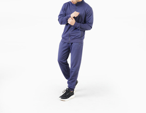 Conjunto de dos piezas de invierno de alta calidad para hombre, chándal con múltiples bolsillos y forro polar técnico unisex - Product Image 5