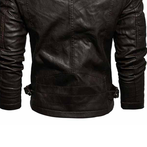 Veste en cuir pour hommes sur mesure, à la mode, à la mode, à prix réduit, personnalisée - Product Image 6