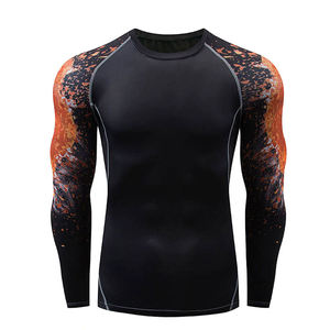 Ensembles de chemises de compression pour hommes Rash Guard personnalisé Shapewear Respirant Gym Fitness Running Jogging Sous-vêtements Nouvelle tendance Serré - Product Image 1
