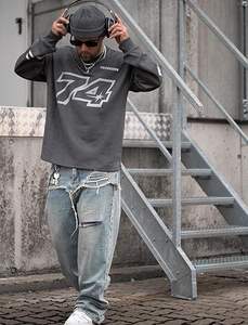 เสื้อผ้าผู้ชาย เสื้อผ้ากีฬา เสื้อสเวตเชิ้ต เสื้อพูลโอเวอร์ สกรีนโลโก้ได้ เสื้อสตรีทแวร์ เสื้อสเวตเชิ้ตเปล่า ราคาขายส่ง - Product Image 6