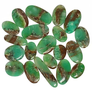 100% piedras preciosas de crisoprasa Natural mezcla forma cabujón pulido suelto para mujeres joyería y fabricación de regalos - Product Image 4