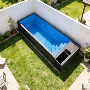 Piscine hors-sol de luxe en fibre de verre sur mesure, piscine de jardin profonde, jacuzzi pour adultes, piscine de 40 pieds en conteneur d'expédition, spa de natation à vendre - Product Image 3