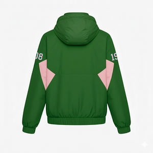 Chaqueta Cortavientos Alpha Kapa Alpha Lista para Enviar, Chaqueta Cortavientos de Alta Calidad, Chaqueta Anorak Plegable - Product Image 3