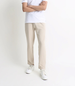 Men's Casual Mid <b>Waist</b> 100% Cotton Canvas <b>Trousers</b> Heavyweight with <b>Elastic</b> <b>Waist</b> Closure OEM Service Available - Product Image 3