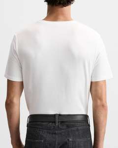 Camiseta de algodón 100% de manga corta con cuello redondo para hombre, secado rápido y duradero con diseño personalizado para uso en exteriores, patrón sólido - Product Image 4