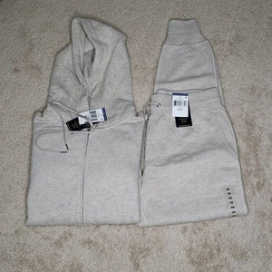 Ensemble de survêtements pour hommes, vêtements de sport actifs, cordon de serrage, pour adultes, 2 pièces, décontracté d'hiver, uni, de haute qualité, 100% coton, respirant, coupe-vent - Product Image 4