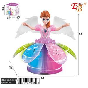 Angelico angelo alato giocattolo luminoso con illuminazione ed effetti sonori 36/2/18PC/CS figura rotante - Product Image 1