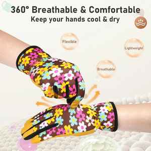 Gants de jardin orange à prise industrielle Sécurité de travail Agriculture Gants enduits de latex Fabricants au Pakistan - Product Image 3