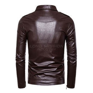 Chaquetas de Cuero al Por Mayor, Chaquetas de Cuero de Venta Caliente, Chaquetas de Cuero de Invierno 2026, Nuevo Estilo de Chaquetas de Cuero para Hombre - Product Image 2