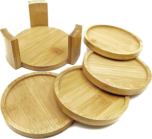 Sous-verres carrés en bois faits à la main, style contemporain, écologiques, pour la cuisine, bon prix, provenance Inde, Saniya Handicraft - Product Image 4