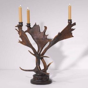 Le plus demandé Lot de 2 bougeoirs en aluminium coulé de haute qualité, plaqué or, fournitures de décoration à l'étranger - Product Image 5