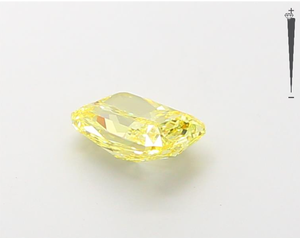 Diamante Rectangular Cultivado en Laboratorio con Certificación IGI, 1.10 Ct, Amarillo Fantasía, HPHT, Creado en Laboratorio, Suelto, para Fabricantes de Joyería - Product Image 3
