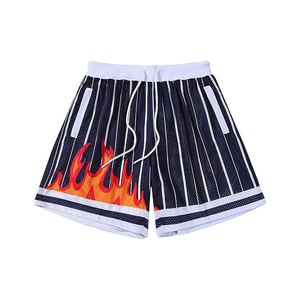 100% poliéster ropa activa estiramiento personalizado Dtg impresión poliéster 5 pulgadas en costura sublimación logotipo personalizado malla pantalones cortos atléticos - Product Image 1