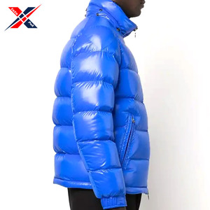 2025 Heavy Designer High Quality Canvas Stand Collar High Street Oversized Puffer <b>Jacket</b> OEM Logo for Online Sale - Product Image 5
