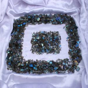 Boucles d'Oreilles Labradorite Véritable Pierre de Cristal d'Émeraude Brute Bleu Naturel Jade Brut Prix Par Carat Lot de Pierre Véritable - Product Image 3