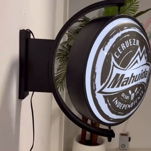 Insegne Luminose Rotanti Bifacciali in Alluminio MACCAB Bianco/Nero, Espositori Pubblicitari Impermeabili per Esterni Direttamente dalla Fabbrica - Product Image 2