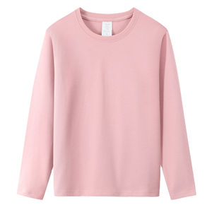 Camisetas de Manga Larga Personalizadas para Mujer, Material de Algodón, Logotipo Personalizado, Color Sólido, Mejor Precio, Compra Camisetas de Manga Larga para Mujer - Product Image 1