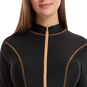Nouveau 2026 – Ensemble 2 pièces burkini et rashguard pour femme, coupe haute, imprimé personnalisé, avec logo frontal – Vente en gros - Product Image 6