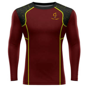 เสื้อแรชการ์ดแขนยาวสำหรับผู้หญิง, เสื้อรัดรูปแขนยาวระบายอากาศได้ดีผลิตจากประเทศปากีสถาน - Product Image 1