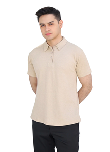 Men <b>Classic</b> Fit Short Sleeve Polo Shirt Lightweight Breathable Cotton Knit Tee for Casual Business Summer Wear - Product Image 2
