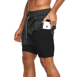 High Quality Summer Gym Wear Custom logo Men's Quick Dry Solid Breathable Men Causal Wear Basketball solid color, shorts for men - Product Image 4