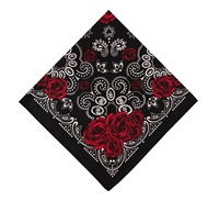 Promotion en gros : Bandana carré sport en coton 100% avec motif à pois dessiné à la main, logo personnalisé, collection printemps - Design personnalisable