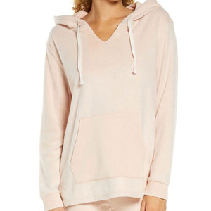 Sweat à capuche personnalisé pour femme, écologique, en molleton de coton oversize, style mode, avec broderie 3D, délavé à l'acide et au sel - Product Image 1