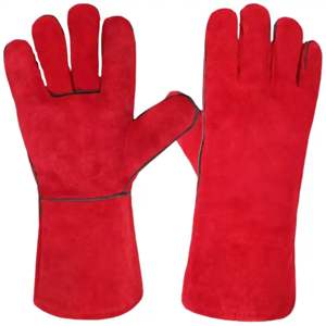 Vêtements de travail de haute qualité gants de soudage résistant aux étincelles gants de travail de sécurité industrielle personnalisables sûrs à la chaleur vestes - Product Image 1
