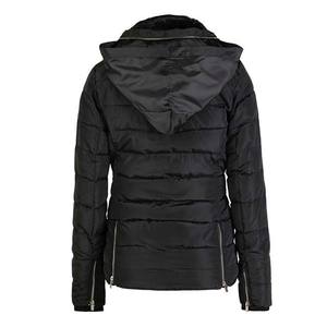 Veste bomber d'hiver pour femmes en vente chaude, en polyester et nylon tricoté, écologique, imperméable, à capuche, vestes matelassées d'extérieur - Product Image 3