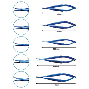 Nuevas tijeras de microresorte hechas a mano, hoja curva con punta afilada de acero inoxidable para extensión de Lengüeta/piel muerta - Product Image 3