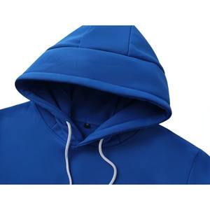 Sudadera con capucha de forro polar grueso de 450GSM con cremallera de un cuarto, de algodón/poliéster, personalizada para hombre, estilo casual de invierno, superventas - Product Image 3