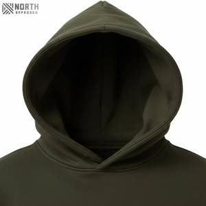 Survêtement d'hiver pour homme 100% coton à capuche, taille élastique, confortable, 500 g/m², broderies délavées, personnalisable - Product Image 4