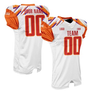 Uniforme de fútbol americano personalizado para adultos y jóvenes, camiseta de fútbol transpirable con cuello en V, uniforme de fútbol Atlético de malla - Product Image 1