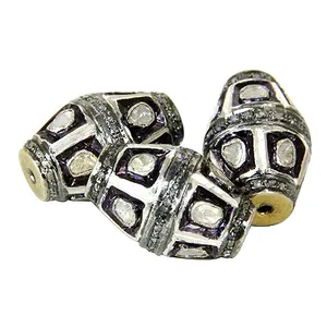 Bijoux de mode pour femmes avec zircon naturel, pierres précieuses en vrac, taille brillante claire/blanche, petites perles argentées pour la fabrication de bijoux - Product Image 2
