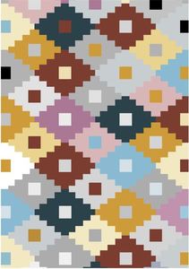 שטיח תפילה טורקי פרסי מופשט, עיצוב מודרני של Loomx, ארוג, ניתן לכביסה, נגד החלקה, ידידותי לחיות מחמד, לשימוש ביתי בסלון -  מבוקש מאוד. - Product Image 3